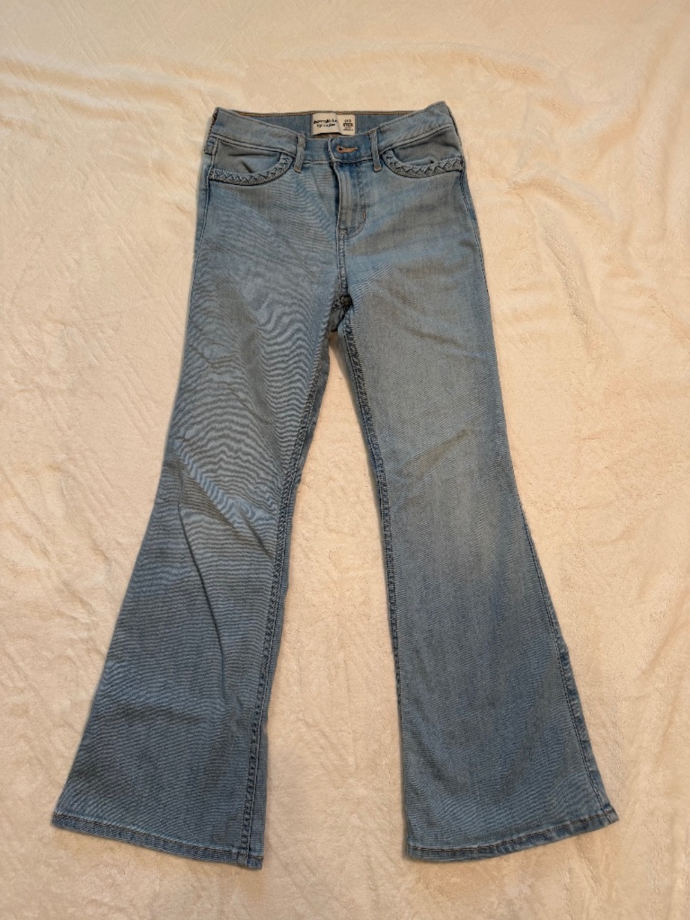 abercrombie kids high rise flare jeans size: 9/10 Regular